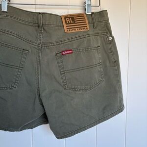 Vintage Ralph Lauren Saturday Shorts Olive Green Women’s 6/8 100% Cotton